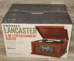 Crosley CR42D-PA Lancaster Entertainment Center Bluetooth Record Player Paprika. Fixed Price $112.49.