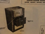 Vintage Sams Photofact Manual Stewart Warner Model A61CR1, A61CR2, A61CR3. Fixed Price $6.95.