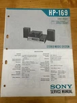 Sony HP-169 System Turntable Record Player Service Manual Oem Vintage Diagrams. Fixed Price $13.99.