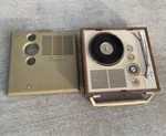 Vtg Record Player, Electra, Model 711, Small, Am/radio, Turntable Untested - Lhn. Fixed Price $80.00.