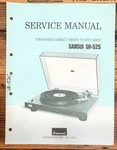 Sansui SR-525 Record Player / Turntable Service Manual *original*. Fixed Price $29.97.