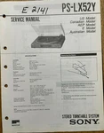 Sony PS-LX52Y Stereo Turntable System Original Service Repair Manual. Fixed Price $14.94.