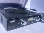 Jensen JTA-460 Stereo Turntable Black Usb Sd Am/fm Remote 33/45/78 Rpm Headphone. Fixed Price $50.00.