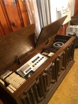 Exclusive Capehart Record Player & Stero 8 Track Double All Wood. Fixed Price $2800.00.