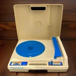 Vintage 1978 Fisher Price Record Player Turntable Blue 825 49B8. Fixed Price $25.00.
