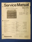 Panasonic SG-D15 Cassette Service Repair Manual Factory Original The Real Thing. Fixed Price $11.84.