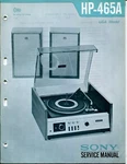 Sony Model HP-465A Stereo Music System Service Manual. Fixed Price $14.98.
