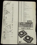 Garrard SL95 SL75 Turntable Phono Exploded View Parts List Service Manual. Fixed Price $19.94.