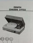 Sams Photofact Repair Service Parts Manual For Zenith 2YT23 Turntable. Fixed Price $11.00.