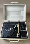 Vintage Philco Ford Solid State Portable Record Player Cream Suitcase Turntable. Fixed Price $35.99.