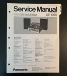 Panasonic SE-1260 Am/fm/cassette/record Player Original Service Manual 1977. Fixed Price $9.99.