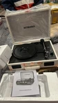 Vintage 3-SPEED Bluetooth Vinyl Record Player Rca White Rose Gold. Fixed Price $39.95.
