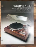 Yamaha YP-D8 Record Player / Turntable Dealer Brochure *original*. Fixed Price $44.97.