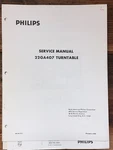 Philips GA-407 22GA407 Record Player / Turntable Service Manual *original*. Fixed Price $29.97.
