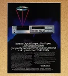 Technics Cd Player SL-P8 Retro Digital Magazine Print Ads Poster 1984. Fixed Price $12.99.