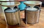 Vintage Pair Zenith Circle Of Sound Speakers Mcm Retro Space Working. Fixed Price $199.99.