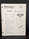 Westinghouse Phonograph Service Manual Model H-89ACS1 Chassis V-2523-1 4 Pg. Fixed Price $9.99.