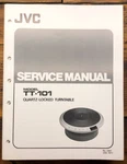 Jvc TT-101 Turntable Service Manual *original*. Fixed Price $49.97.