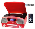 Techplay ODC35BT Red Record Player Turntable Stereo Speakers Bluetooth Cd Am/fm. Fixed Price $99.99.