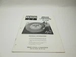 Bsr Service Manual For Models C129R C123R Turntable Record Changer. Fixed Price $74.99.