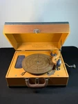 Vintage Coronado Portable Wind-up Phonograph Gramophone Record Player. Fixed Price $249.95.