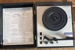 Vintage Califone 1010AV/30 35PORTABLE 3-SPEED Classroom Phonograph Recordplayer. Fixed Price $100.00.