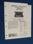 Onkyo PL-33X Turntable Service Manual Factory Original The Real Thing. Fixed Price $17.16.