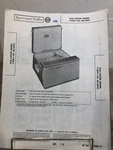 Pf 1957 Rca Victor Phonograph Record Player Mod. 7-HFP-1 Repair Data Manual Read. Fixed Price $6.50.