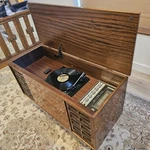 Vintage Morse Record Player, Cabinet, & Am/fm Stereo 60'S. Fixed Price $689.00.