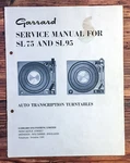 Garrard SL-75 SL-95 SL75 SL95 Record Player Service Manual *original*. Fixed Price $29.97.
