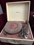 Vintage Silverstone Record Player; Model 6232. Fixed Price $75.00.