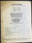 Mitsubishi LT-4 Turntable Service Manual Original. Fixed Price $29.99.