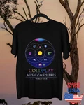 Coldplay Music Of The Spheres World Tour 2024 Shirt Full Size S-5XL TT238. Fixed Price $19.99.
