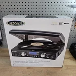 Jensen JTA-460 3-SPEED Stereo Turntable W/ MP3 Encoding System New Box A++. Fixed Price $109.99.