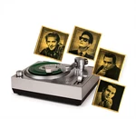 Crosley Mini Turntable For 3 Inch Vinyl Records W/sun Set Of 4. Fixed Price $89.95.