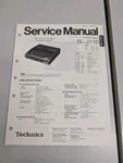 Technics SL-J11D Dc Servo Auto Turntable System Service Manual D-5589. Fixed Price $74.95.