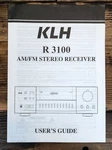 Klh R-3100 R3100 Receiver Owners / User Manual *original*. Fixed Price $19.97.