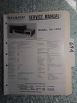 Sharp SG-165U Service Manual Original Repair Book Stereo Turntable. Fixed Price $25.00.