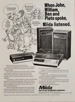 1972 Print Ad Miida Stereo Record Player With 8-TRACK New York,ny. Fixed Price $19.34.