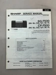 Sharp SG-F500 CP-F500 Original Service Manual Free Shipping. Fixed Price $14.00.