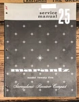 Marantz Model 25 / Twenty-five Receiver Service Manual *original*. Fixed Price $29.97.