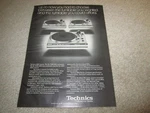 Technics Turntable Ad, 1978, SL-1300MKII, Pg, Article. Fixed Price $9.99.