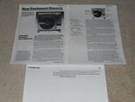 Rare Mitsubishi LT-5V Turntable Review, 3 Pgs, 1980. Fixed Price $9.99.