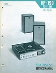 Sony Model HP-199/ TC-119W Stereo Music System Service Manual W/ Supplement. Fixed Price $24.95.