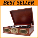 Spectra SB6052: Wooden Turntable & Radio Player. Fixed Price $105.59.
