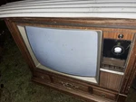 Vintage Rca XL-100 Wood Grain Cabinet Mcm Gold. Fixed Price $995.00.