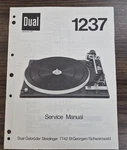 Dual 1237 Turntable Service Manual - Oem. Fixed Price $10.55.