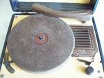 Symphonic Portable Record Player RMA351. Fixed Price $49.95.