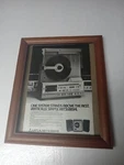 Mga/mitsubishi Turntable Print Ad 1980S Vintage 8X10 Frame. Record Player. Fixed Price $29.00.