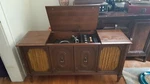 Vintage Sears Console Silvertone Stereo Radio Turntable 3047 Mediterranean. Fixed Price $499.99.